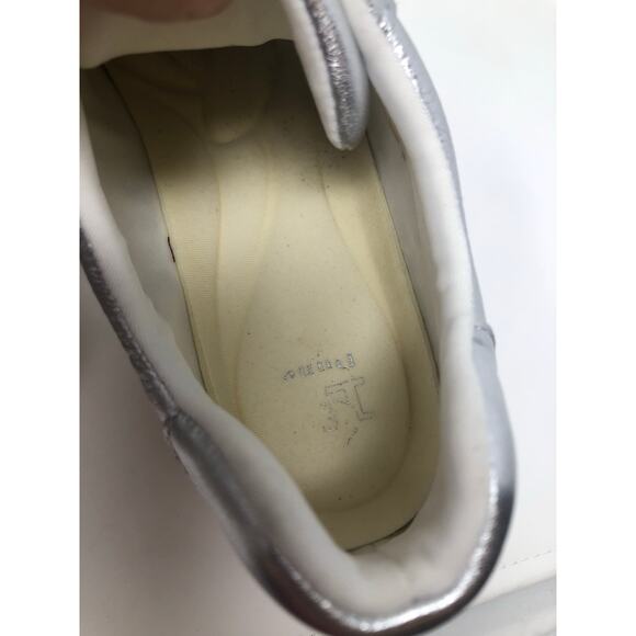 Dunne London Women Silver Metallic Lace Up Shoes Size 38 - Picture 8 of 12